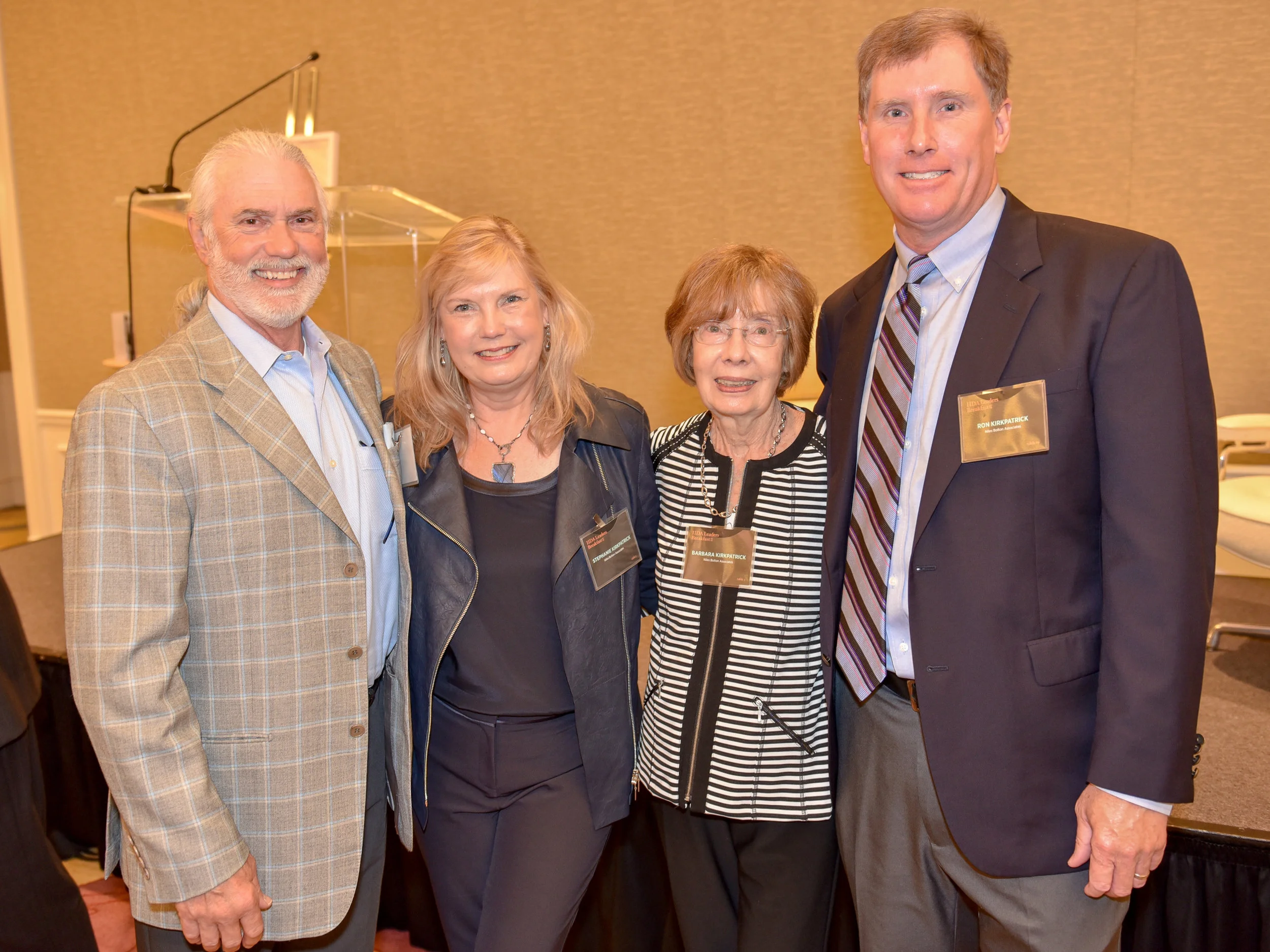 Stephanie with her husband (Stan Everett), mother (Barbara Kirkpatrick) and brother (Ron Kirkpatrick)
