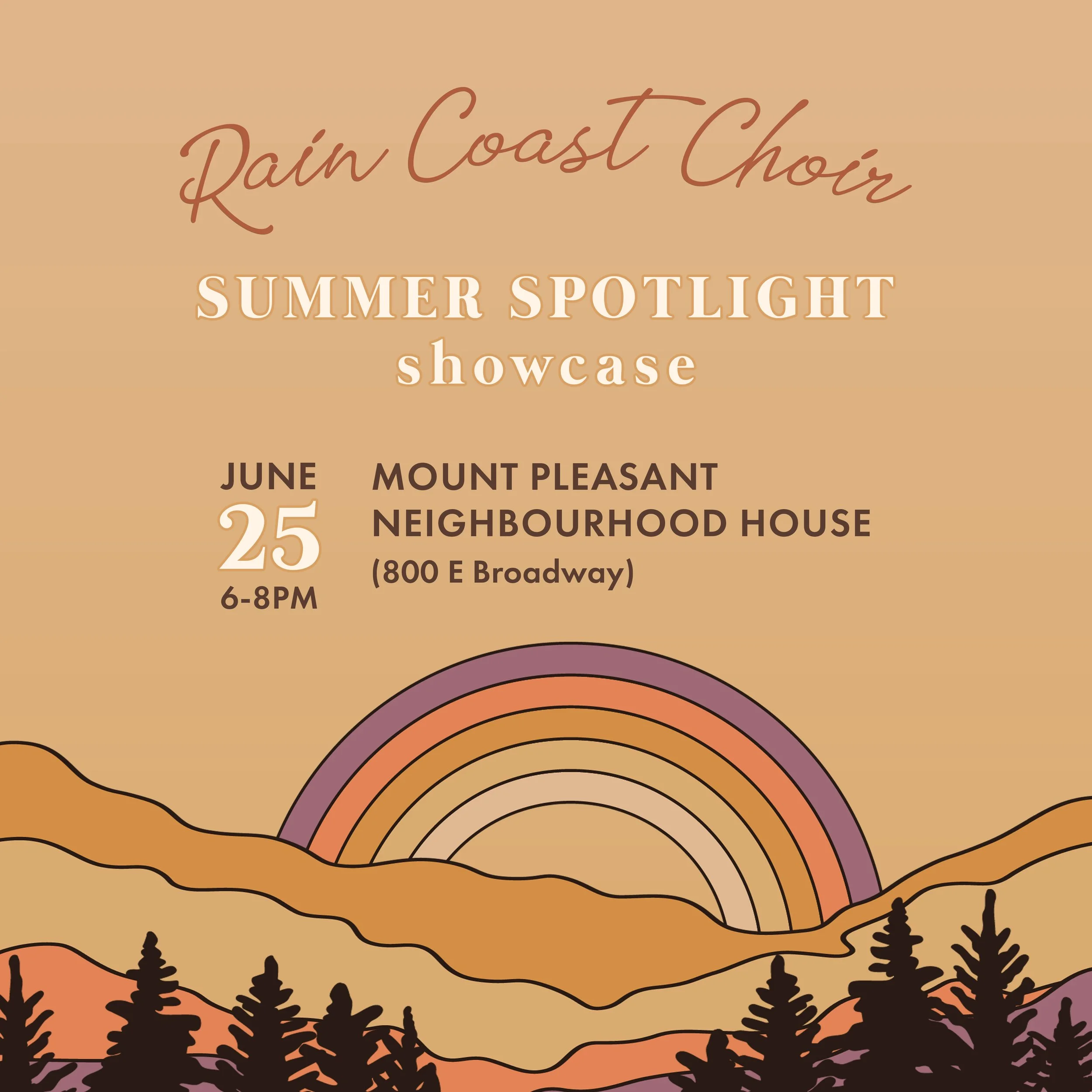 Rain Coast Choir Summer Spotlight Showcase