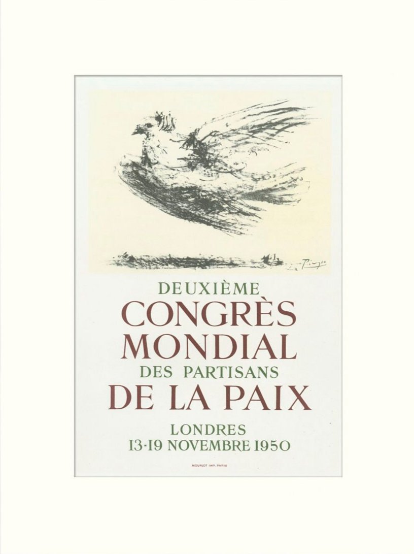 Pablo Picasso – 2ème Congès Mondial des Partisans de la Paix, London, 1950. (MRL062)