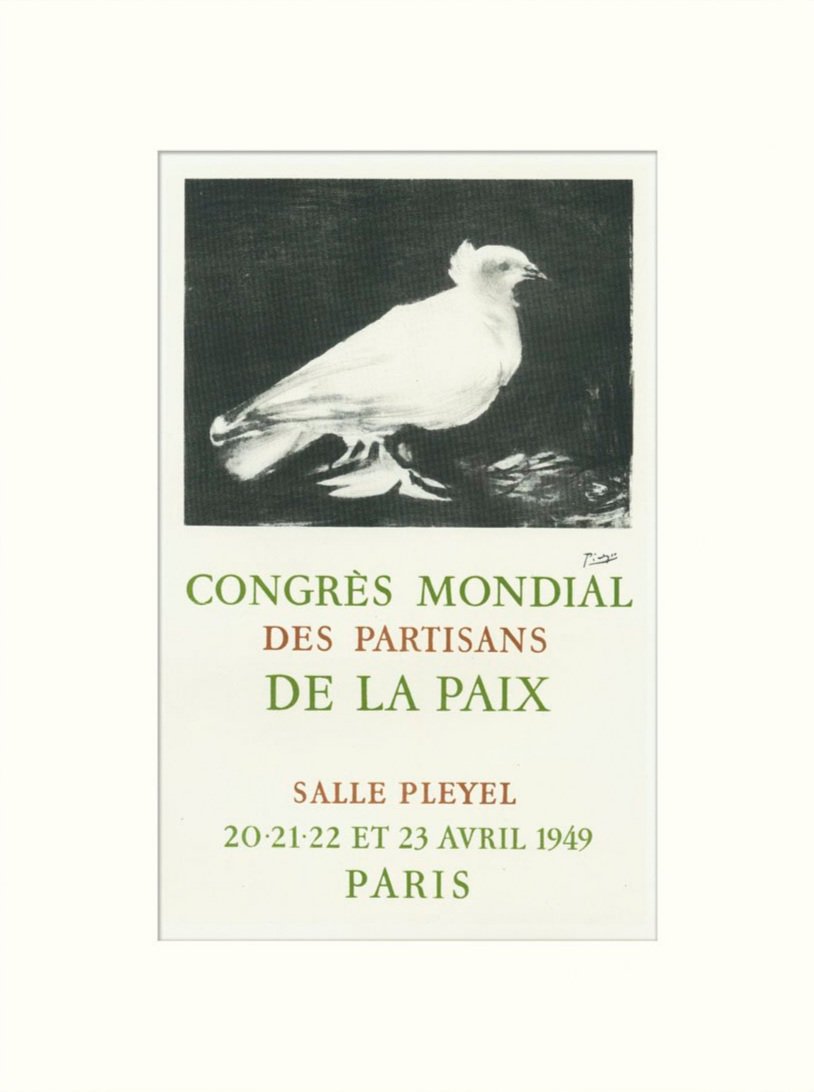 Pablo Picasso – Congès Mondial des Partisans de la Paix, Salle Pleyel, Paris, 1948. (MRL060)