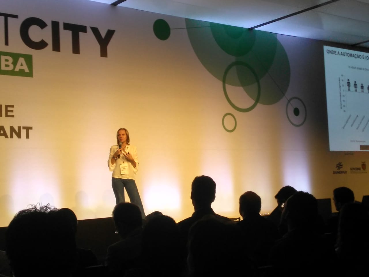 Palestra “Cidades criativas para um mundo efervescente”, ministrada pela pesquisadora Ana Carla Fonseca.