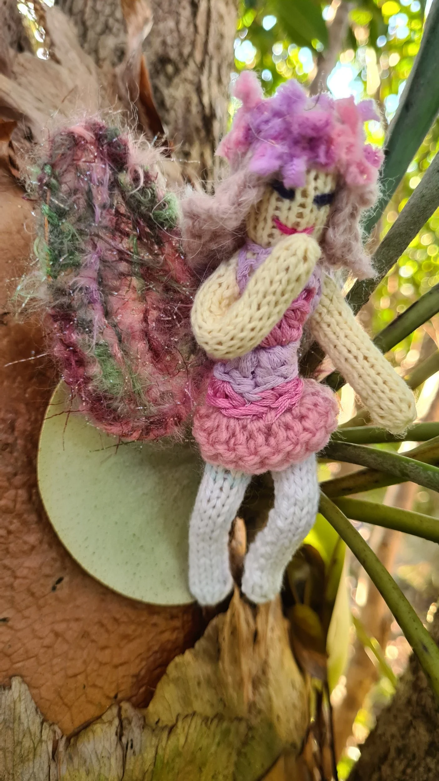 Missy, Knitted Poseable Faery