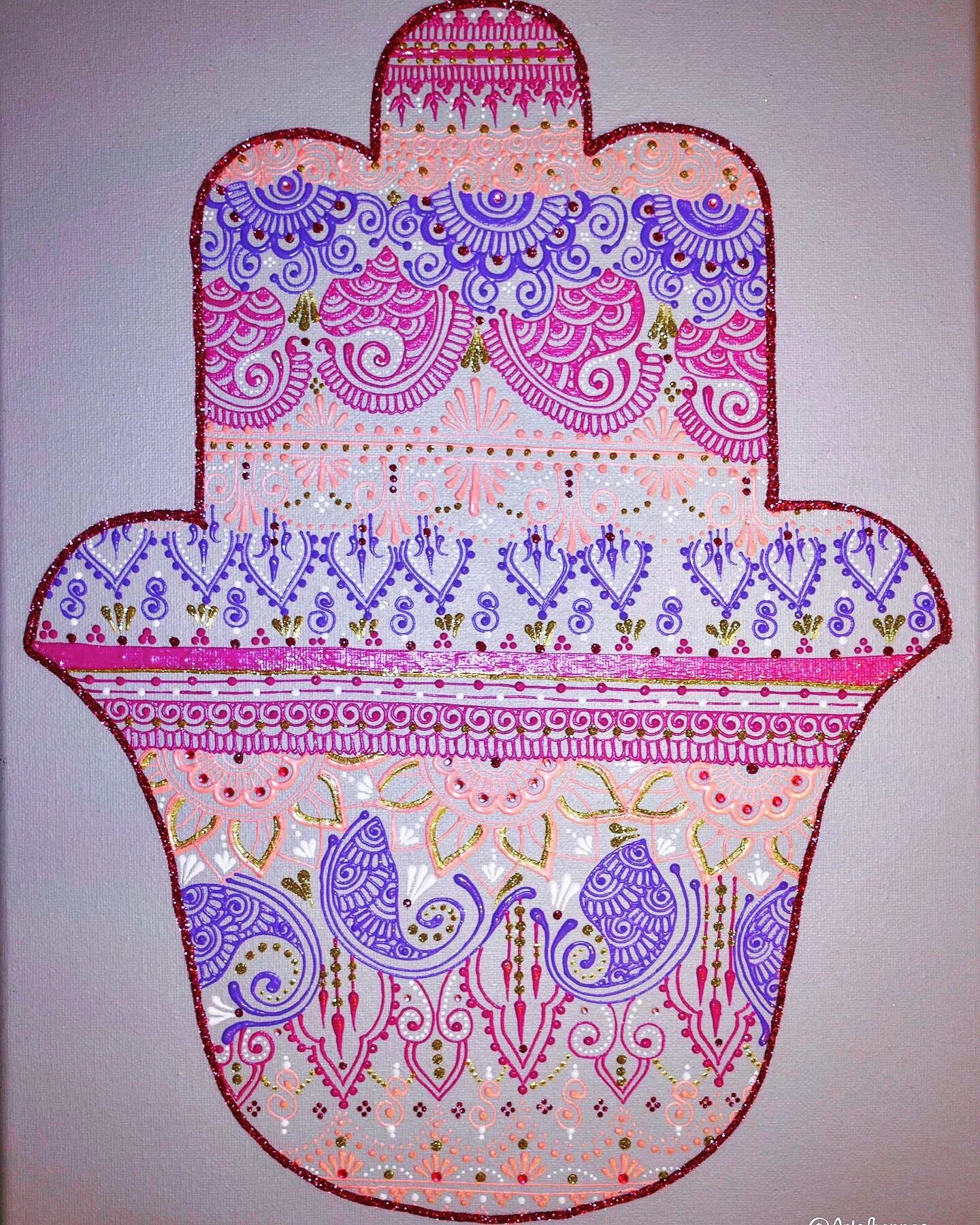 Pink Hamsa