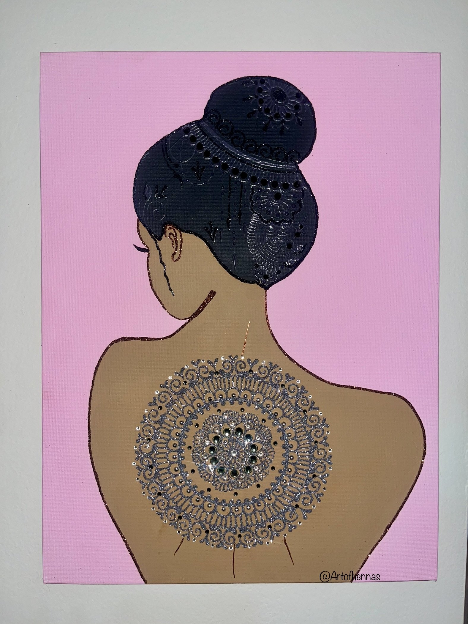 This exact piece has been sold to a happy client. As it is my personal philosophy as an Artist not to create copies of my work, if you would like a SIMILAR piece commissioned, please contact me directly with a picture of this piece and I will send o