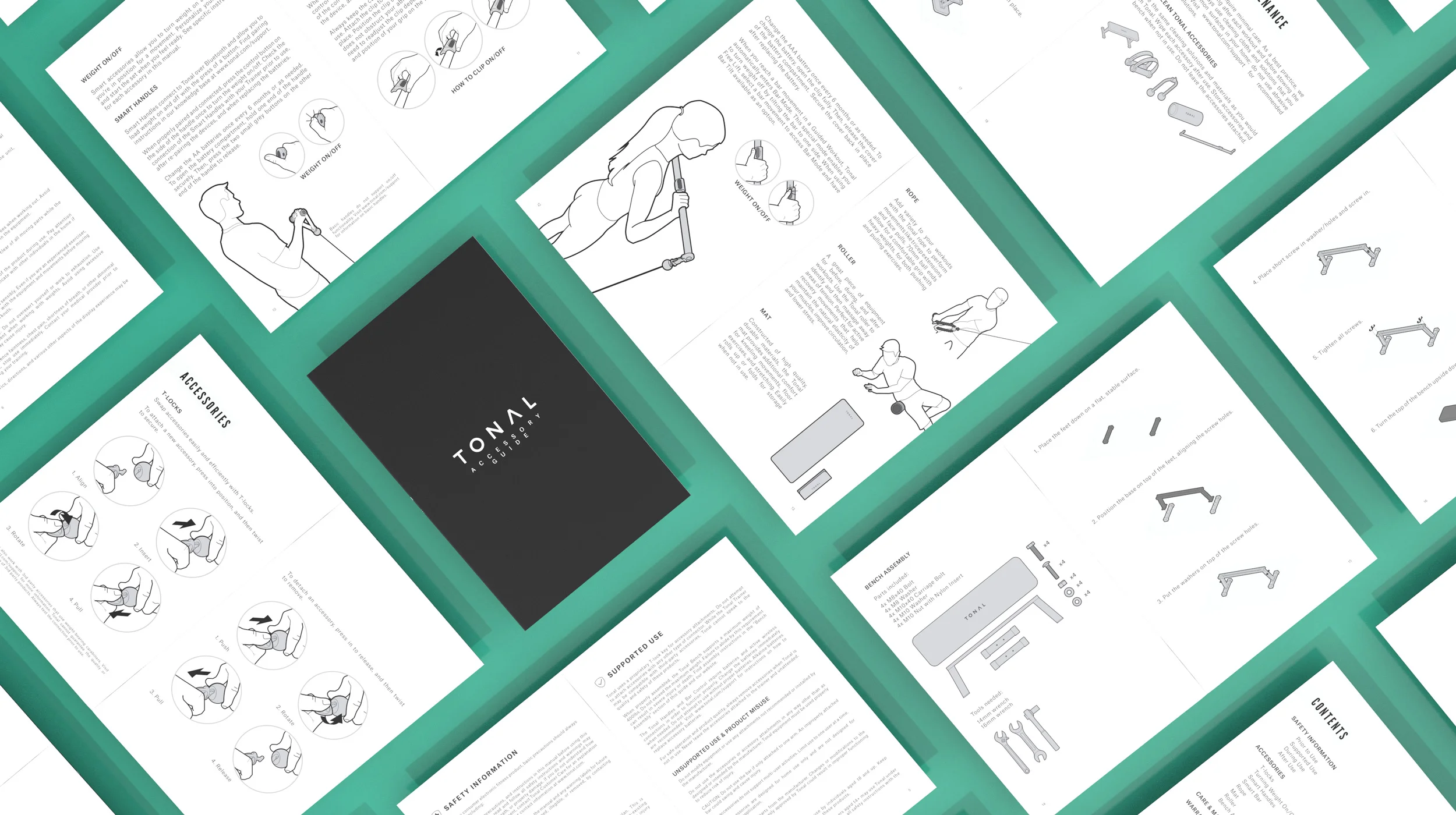   company:  Tonal   role:  Graphic design, illustrations &amp; print 