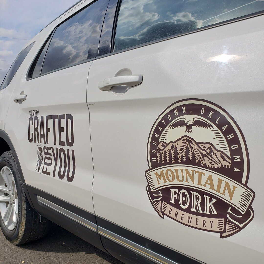 Mountain Fork Brewery is taking their brand on the road! #mountainforkbrewery #hochatown #vinyl