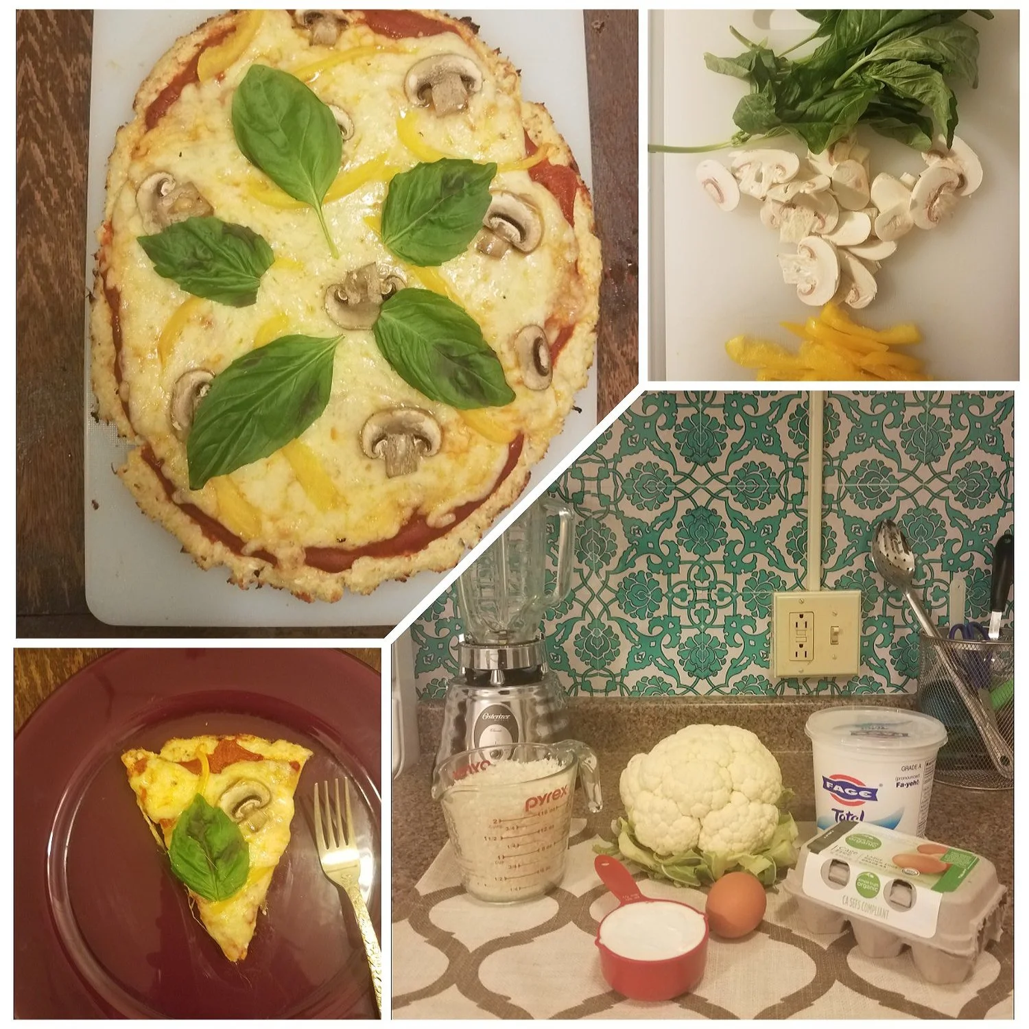  Wellness In Real Life- Cauliflower Pizza Crust
