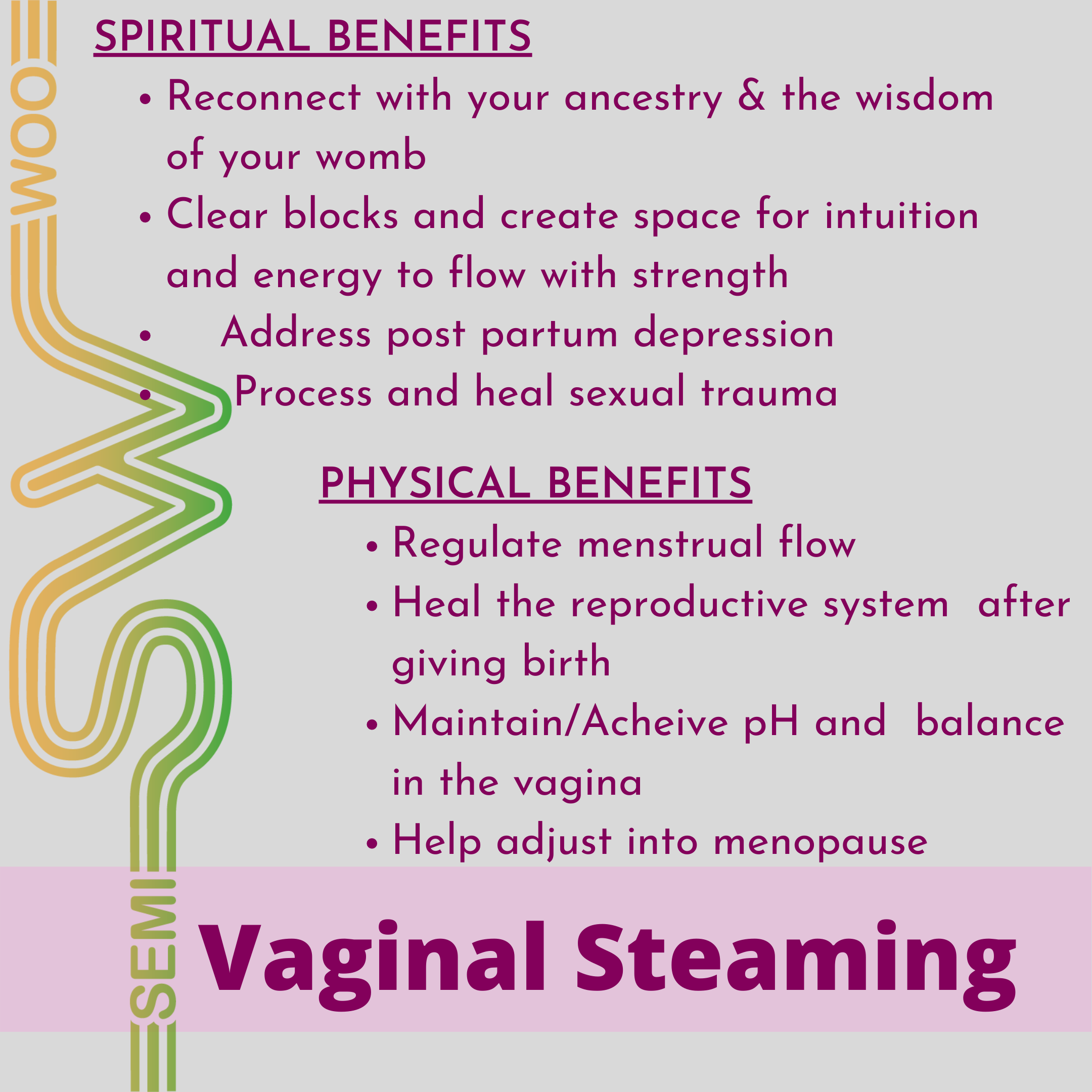 Yoni Steaming (aka Vaginal Steaming)
