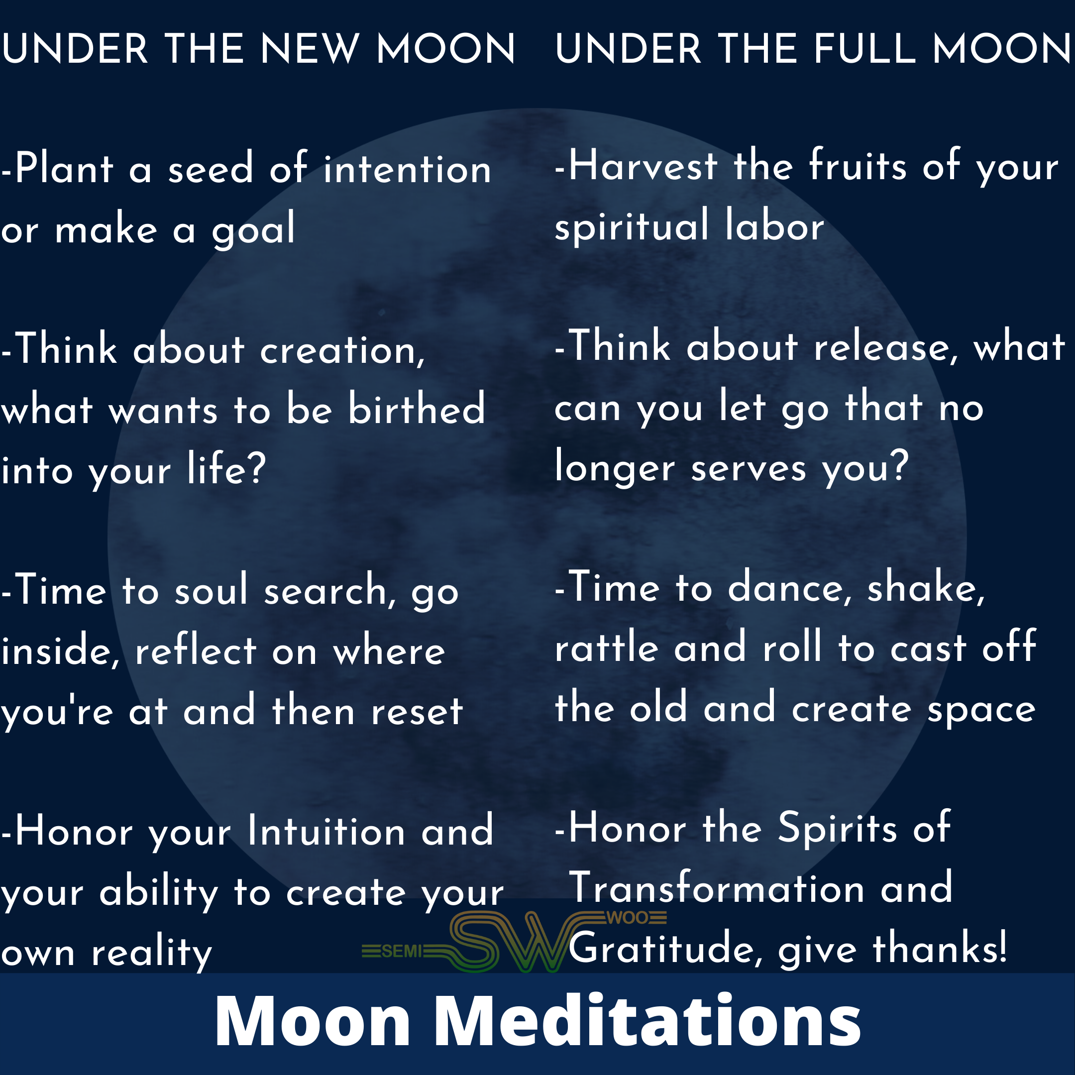 Ways to Work with the New Moon &amp;  Full Moon