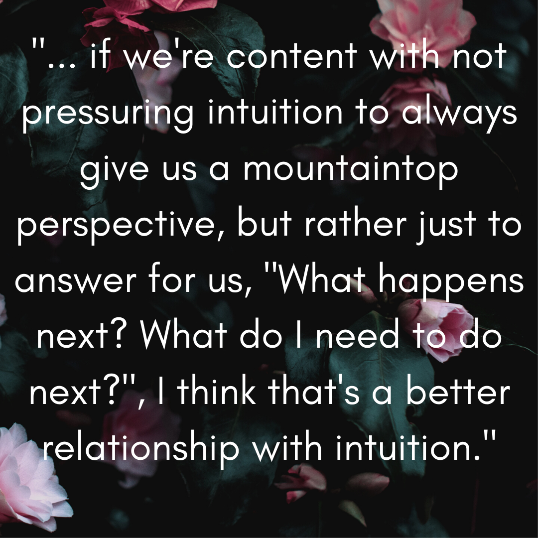 Trust Your Intuition