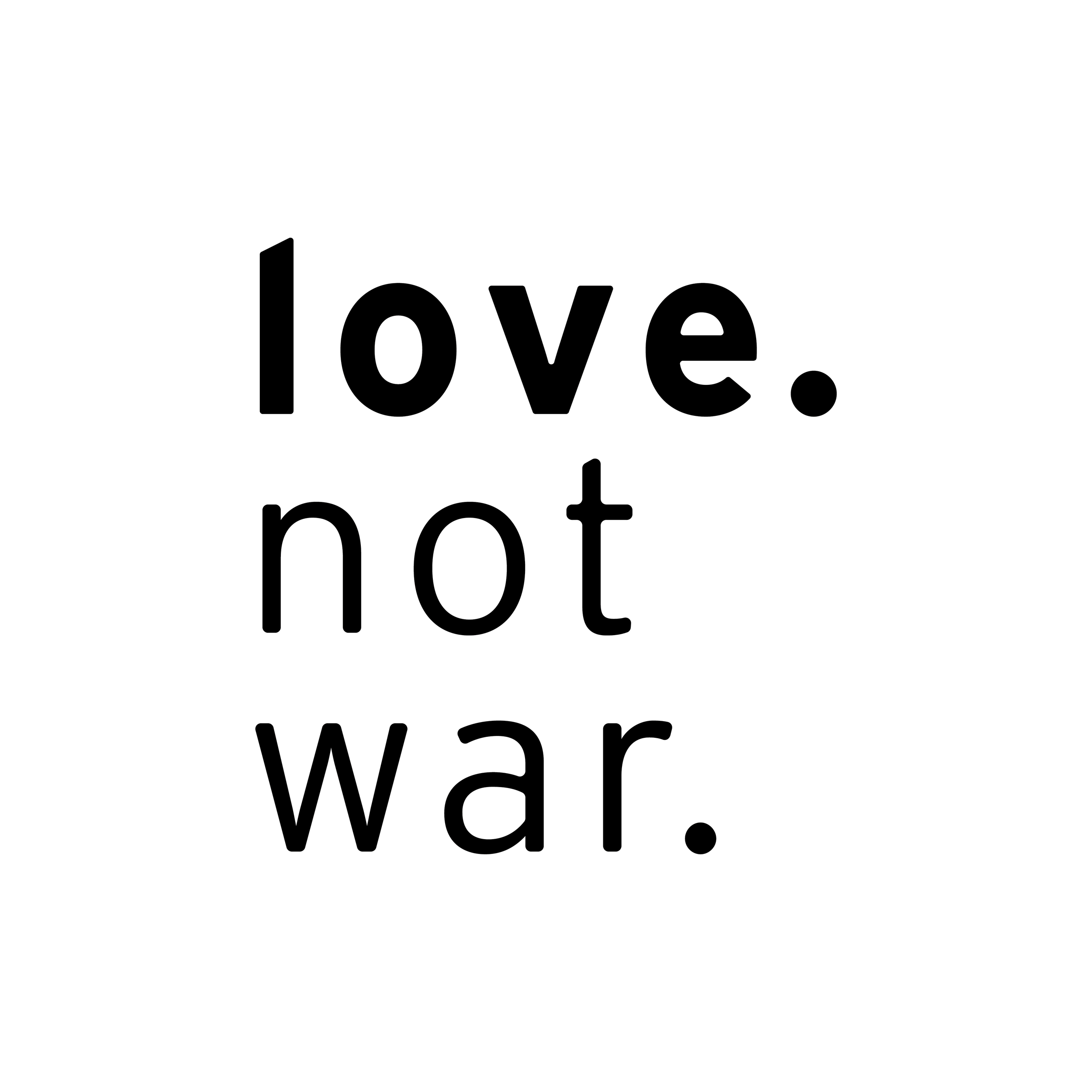 Love not war