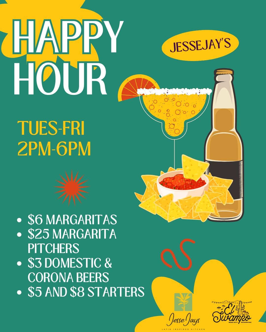 It&rsquo;s a beautiful day in the neighborhood&hellip;and an even better day for tacos and margaritas on the patio! ☀️ Happy Hour starts at 2pm&mdash;grab your crew and kick off your afternoon with bold Latin flavors and fresh air. You bring the good