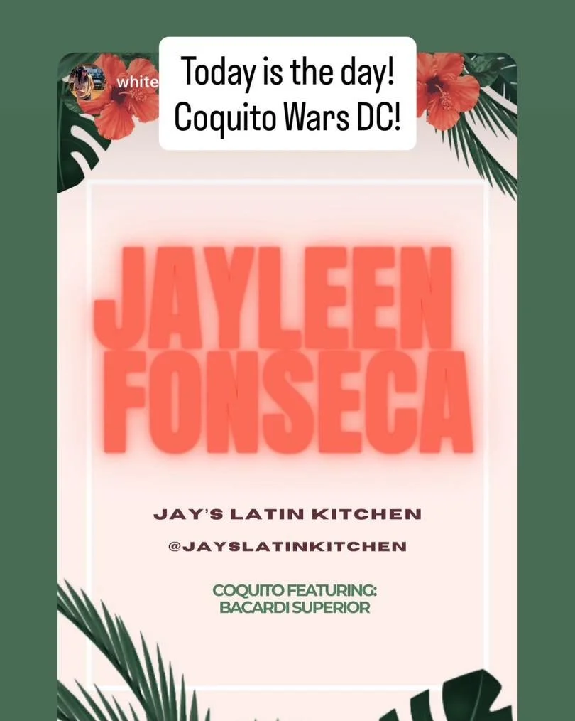 Today is the day! 🥥✨

We&rsquo;re headed to Coquito Wars DC and so excited to share our family recipe with an incredible crowd. Representing Jay&rsquo;s Latin Kitchen, bringing the flavor, the love, and our coquito featuring Bacardi Superior.

Come 