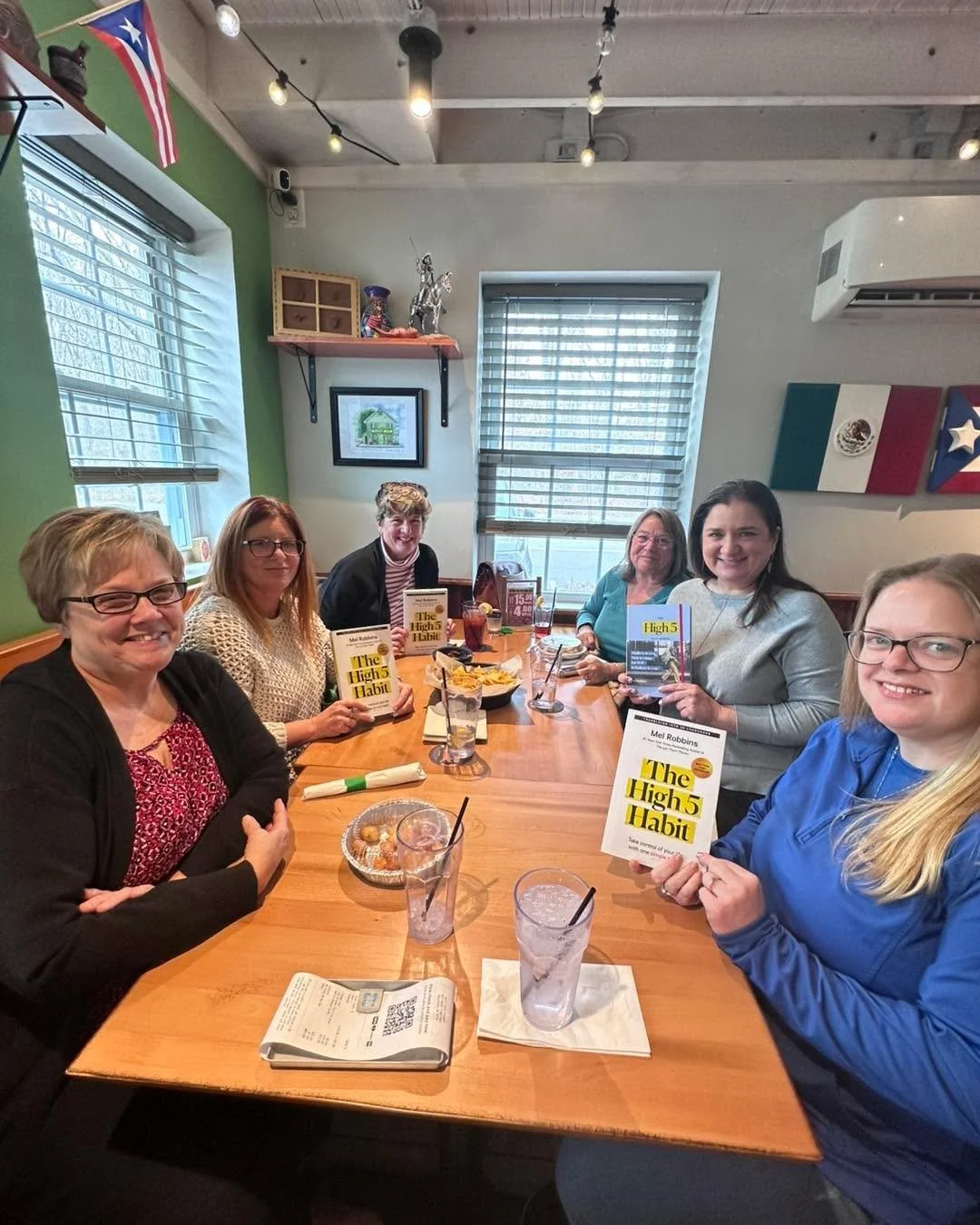 📚✨ Book Club at Jay&rsquo;s Latin Kitchen ✨📚

We wrapped up our monthly business book club meeting, and this past month we read The High 5 Habit by Mel Robbins &mdash; such an encouraging and motivating read to kick off the new year.

We love these