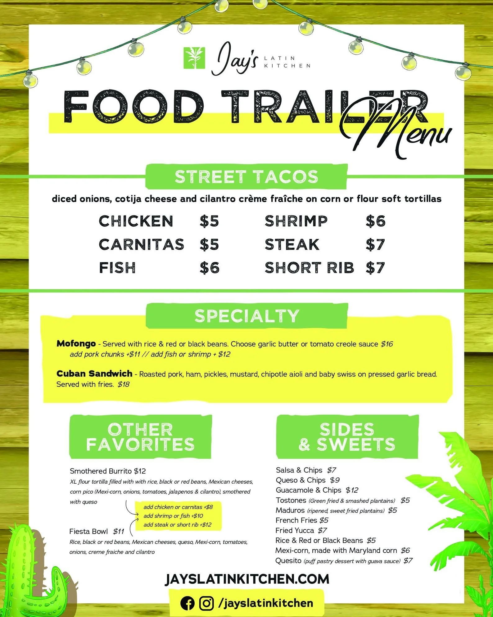 🚚🌮 RICHFIELD STATION &mdash; WE&rsquo;RE COMING BACK! 🙌🏽💚

The Jay&rsquo;s Latin Food Trailer is hitting the road and heading back to Richfield Station this Friday, October 2nd from 4&ndash;7PM!

It&rsquo;s been a minute, and we can&rsquo;t wait