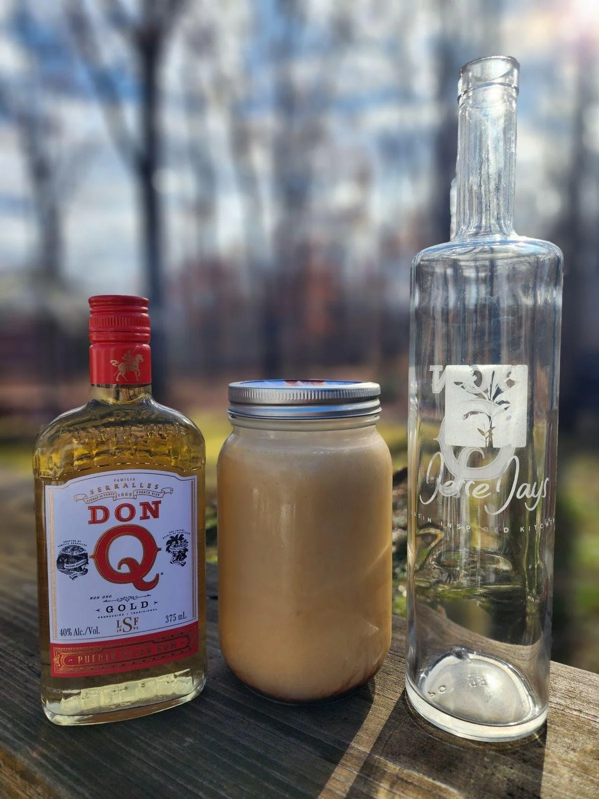Coquito Kit available for purchase at our restaurant in Churchton MD, south of Annapolis
