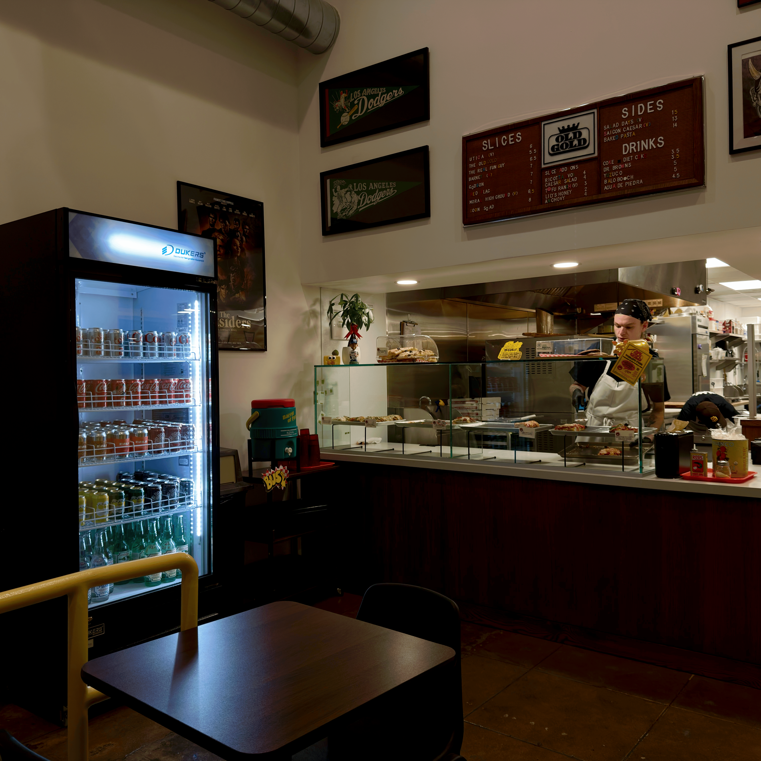 Interior, Old Gold Tomato Pies, a new pizza shop in Los Feliz, Los Angeles, California