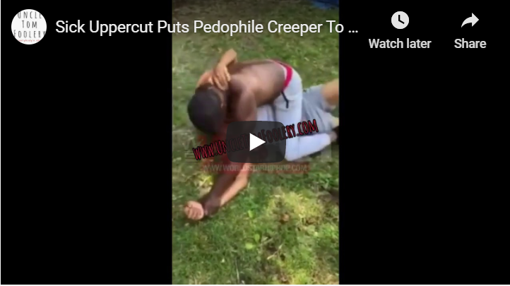 Sick Uppercut Puts Pedophile Creeper To Sleep!!!