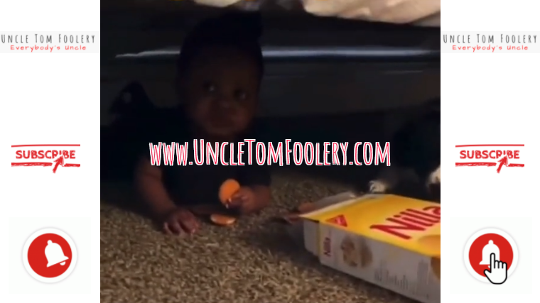 Exclusive Video 📽️: BUSTED, Sneaky Baby Hides Under Bed Eating Nilla Wafers😭!!!