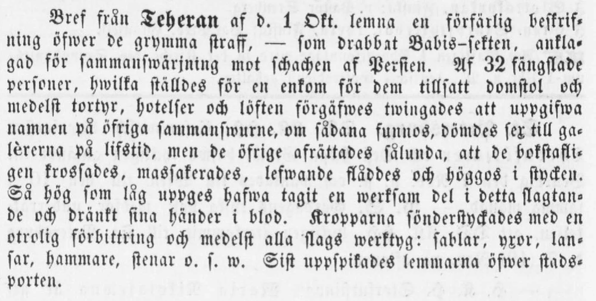 1852 — Pidätys
