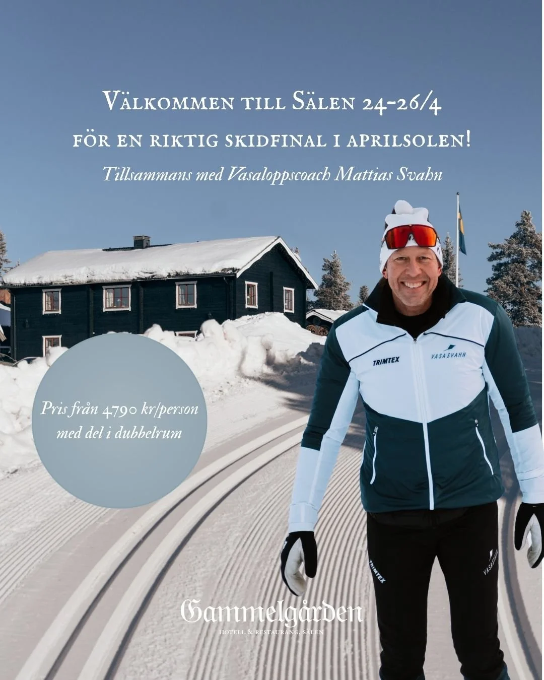 Sista chansen att njuta av vintern p&aring; riktigt! 
V&aring;rskid&aring;kning med Mattias Svahn betyder skidpass p&aring; dagen, mat som h&ouml;r s&auml;songen till, och l&aring;nga dagar p&aring; fj&auml;llet 🌞

L&auml;s mer om detta otrolig skid