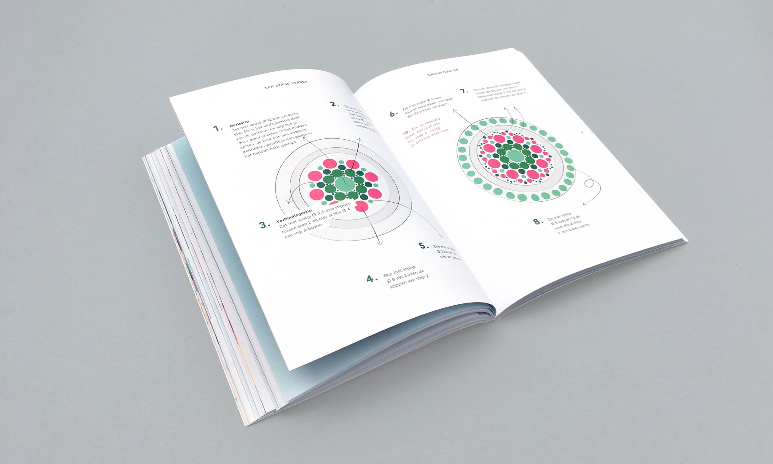 Door de heldere illustraties van de patronen, volg je gemakkelijk de verschillende stappen tot een mooi eindproduct.