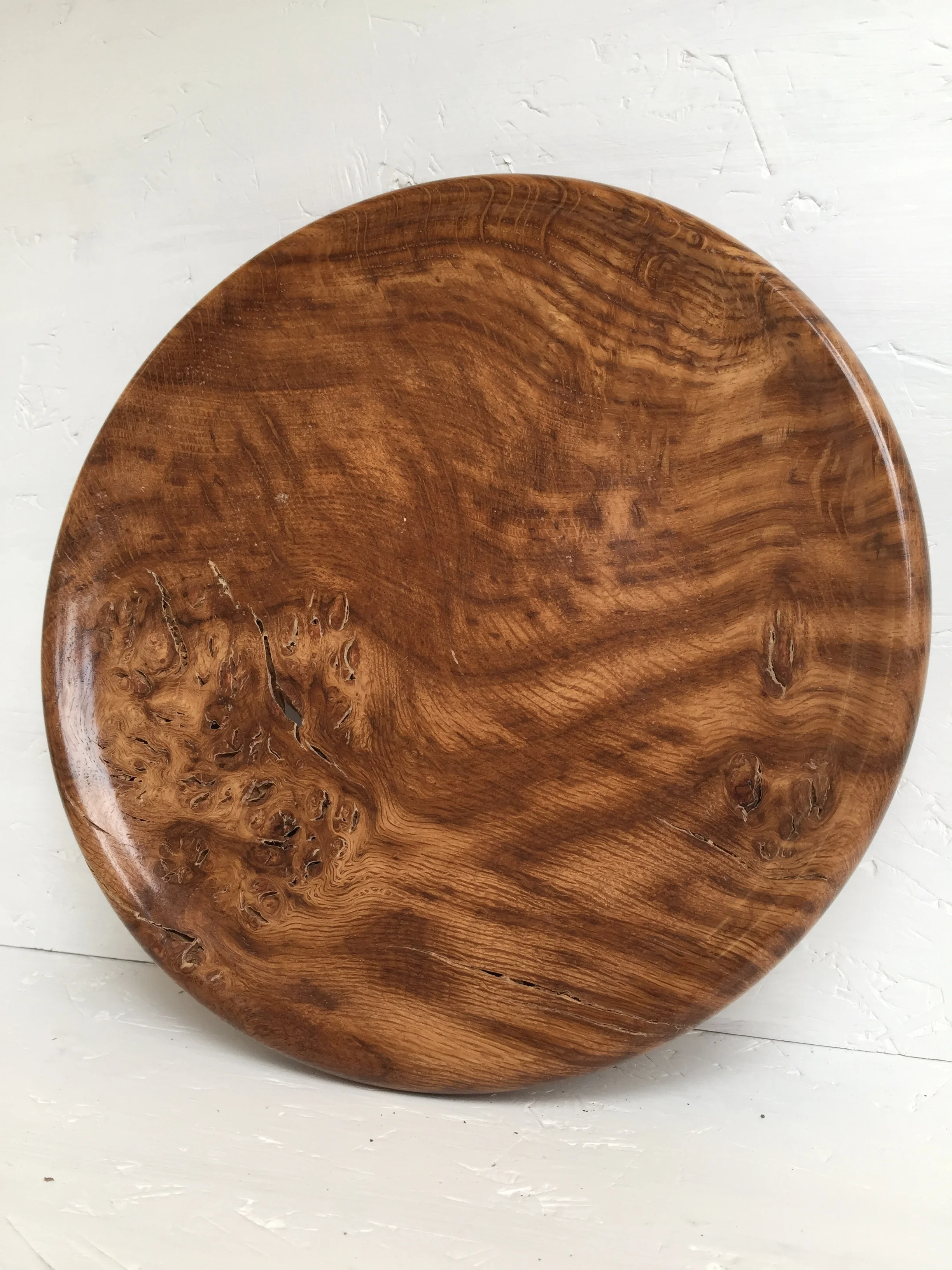 Oak Burr Platter