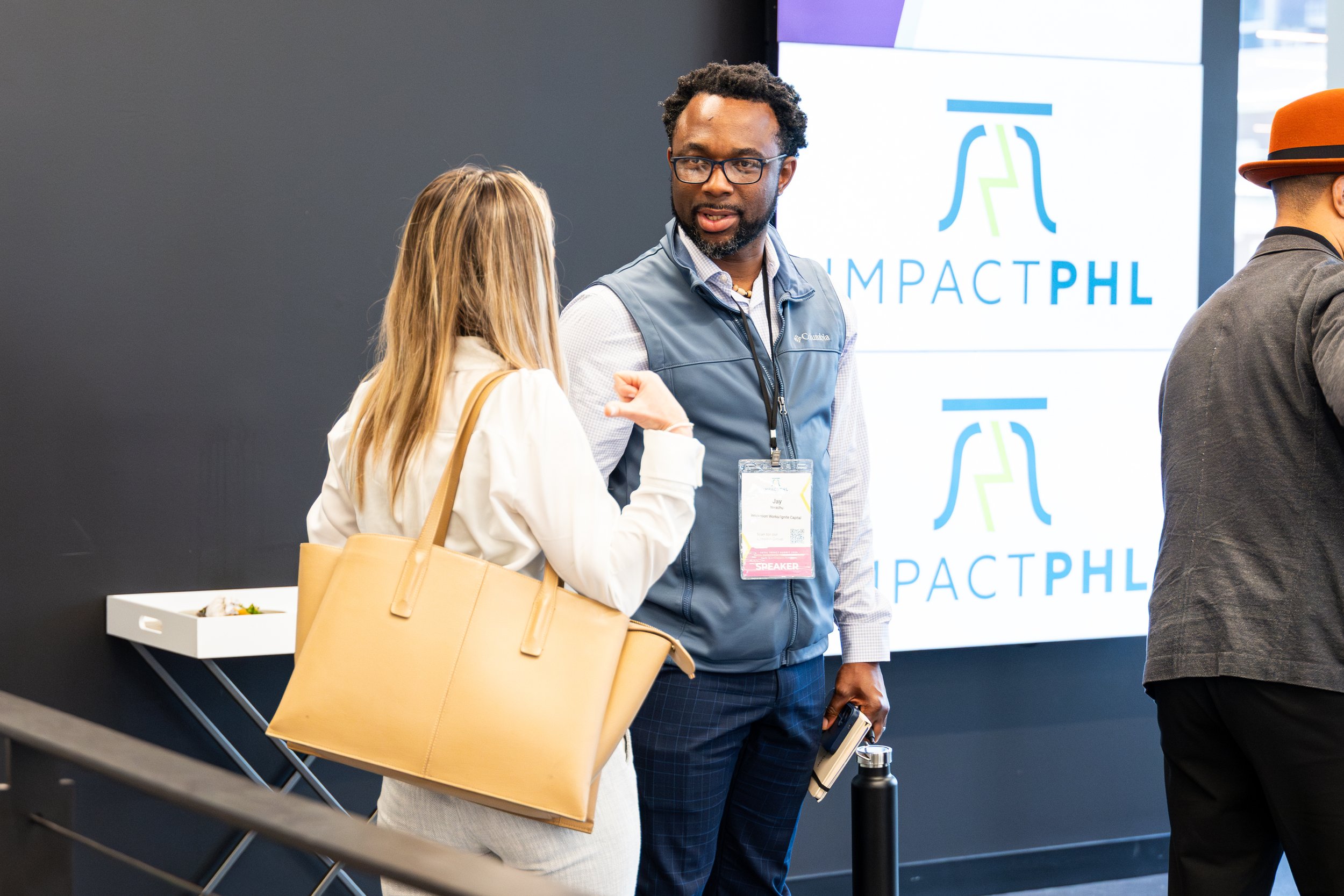 Investors connecting at an ImpactPHL event