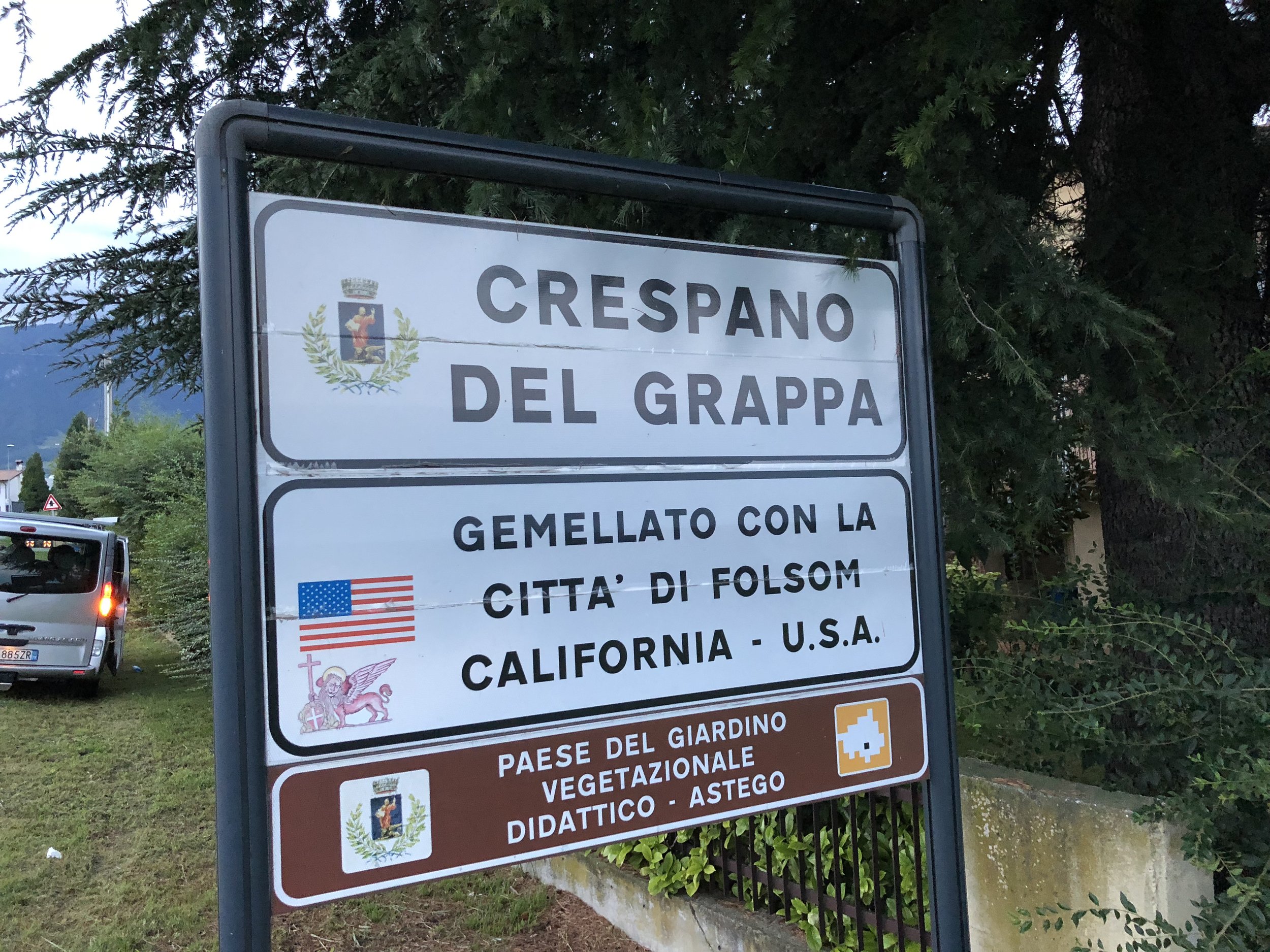 Crespano Del Grappa is the sister or “twin” city of Folsom!