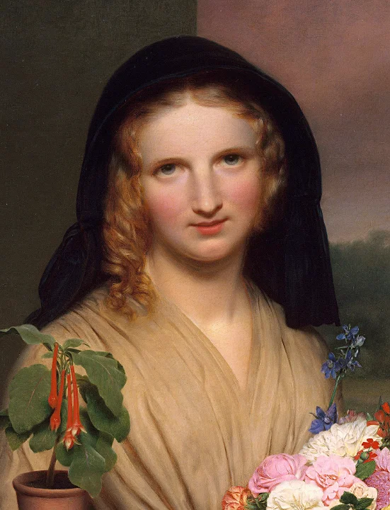 Charles Cromwell Ingham - The Flower Girl