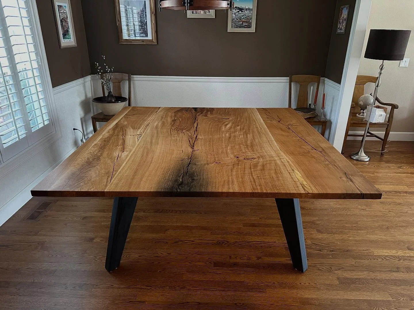 Delivery day today for one of the most meaningful projects I have ever done.  This is a custom dining table won by my clients at the @samdayfoundation Soir&eacute;e this year.  A ton of money was raised for childhood cancer research and my heart has 