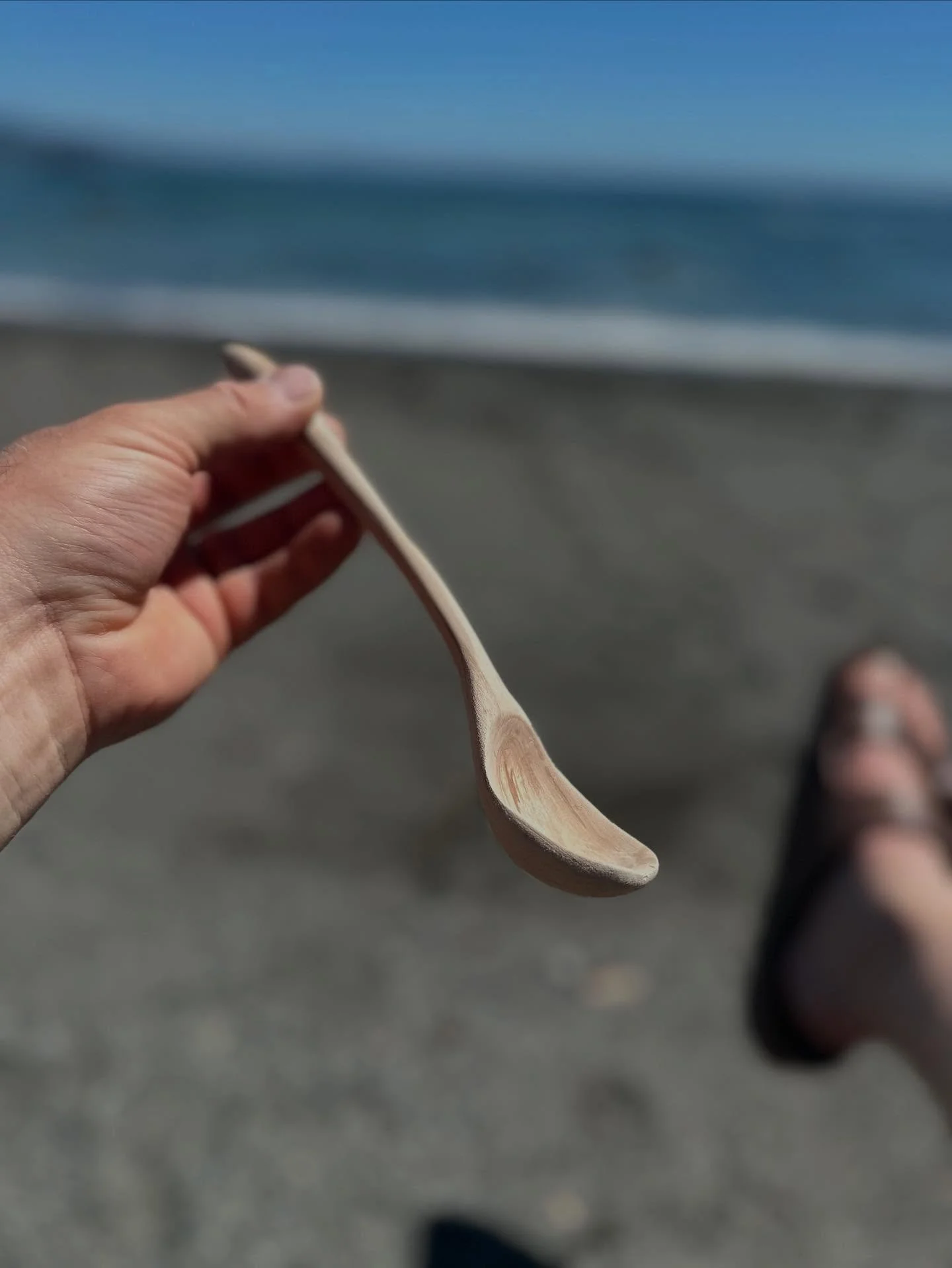 Can&rsquo;t stop making, even on vacation. #oregoncoast #spoon #driftwood