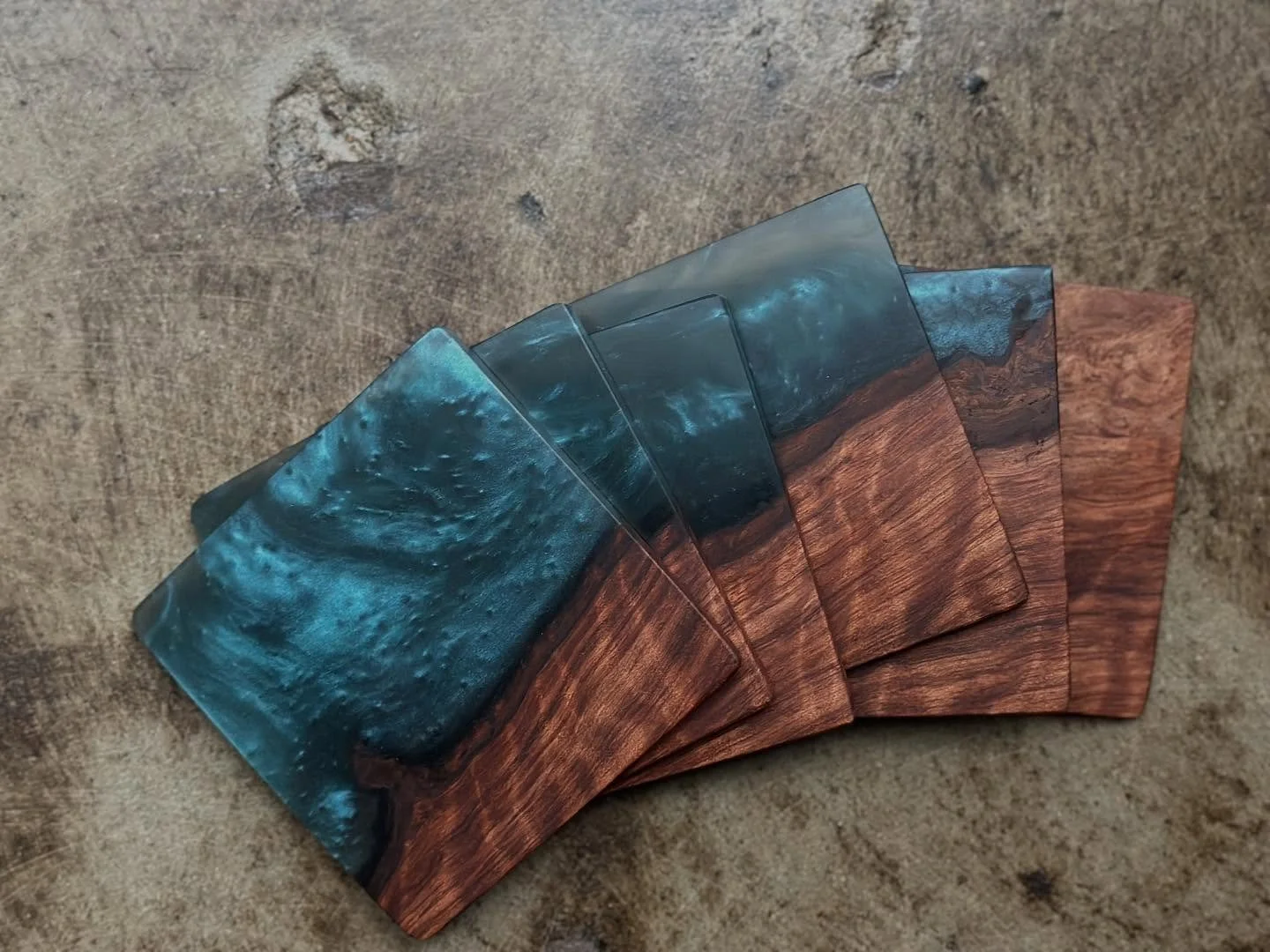 #neverdrinkwithoutprotection #coasters #redwood #salvaged #liveedge #resin