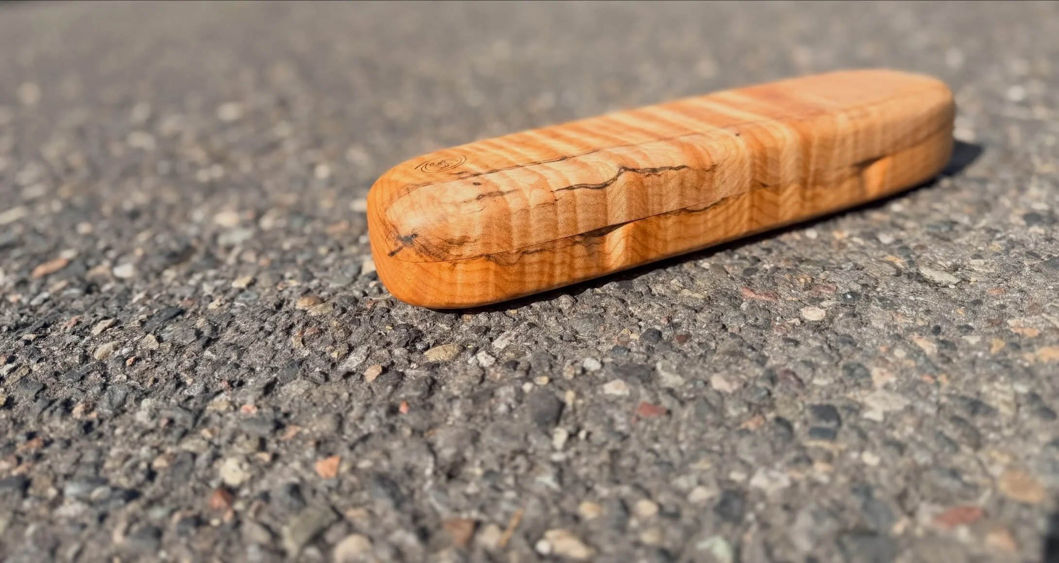 Custom Pen Case. Carved from a single solid piece of Oregon Big Leaf Maple. #custom #pen #case #woodworking