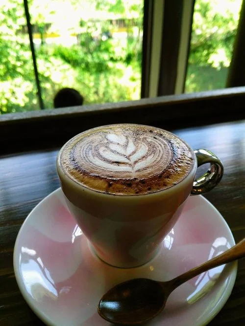 Cappuccino with cocoa powder