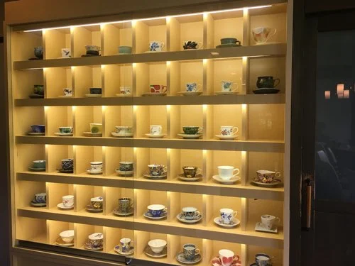 These beautiful ceramic pieces are used for drinks.