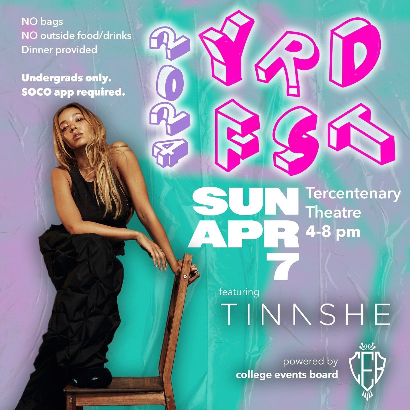 Yardfest is next Sunday, April 7, in Harvard Yard! 🎶✨

Come see our Battle for Yardfest winners Boom Boom Sauce and Beacon Street perform as well! 🎸🎶

Harvard undergrads only.

This event is funded by the student activities fee.