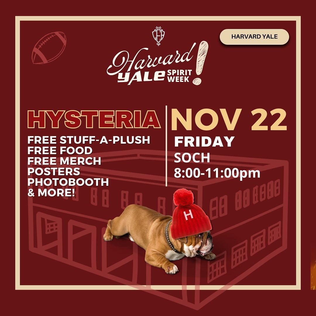 End the HY festivities with a bang at HYsteria! Head to the SOCH for FREE MERCH, FREE FOOD, a photo booth, entertainment, CUSTOM GAMEDAY hype items, and so much more. Make your own stuffed plushies, posters, shirts, and so much more. GET HYPE &ndash;