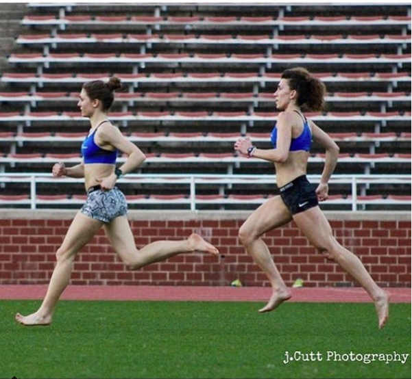 Barefoot Strides with RDP Teammate Sarah Rapp