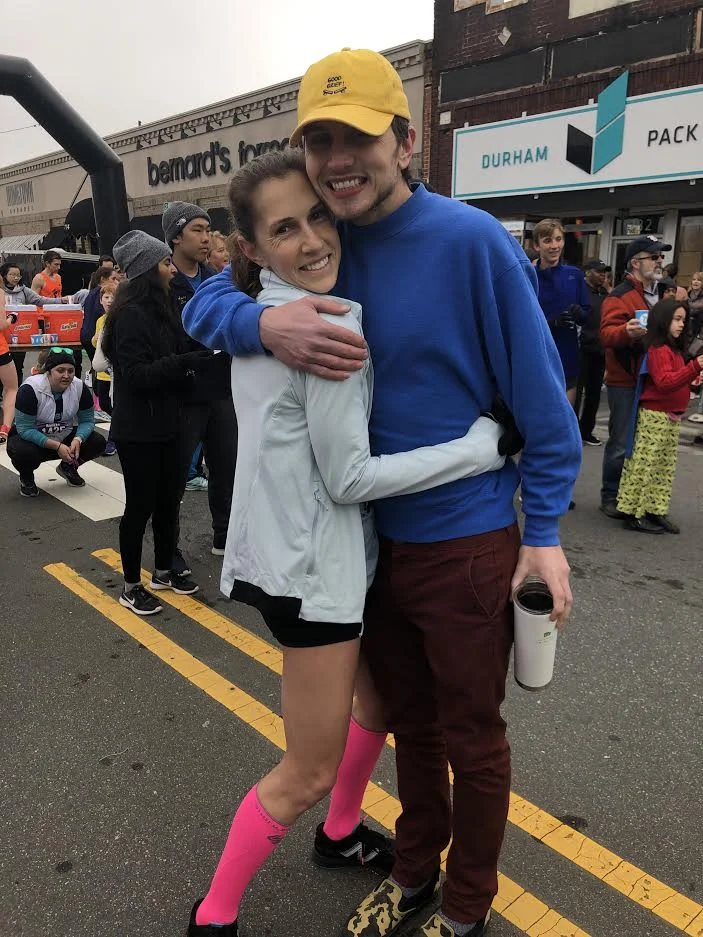 Kim and her husband Marty after Florence Forth.