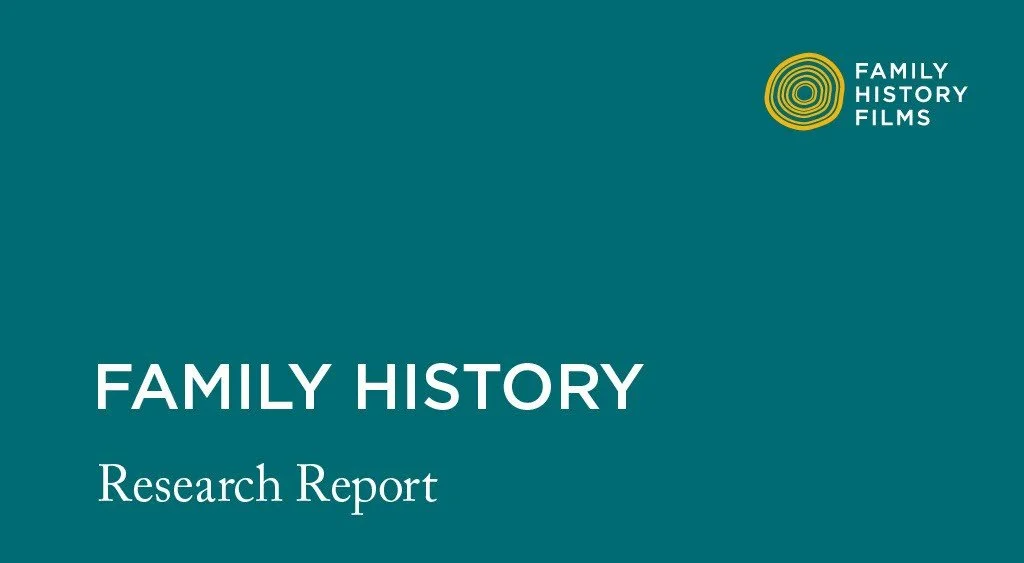 Introducing a brand new service from Family History Films!!
We are thrilled to announce our brand-new offering: Family History Films Research Reports.
Our research reports are a deep dive into your family story that uncover the facts and provide th