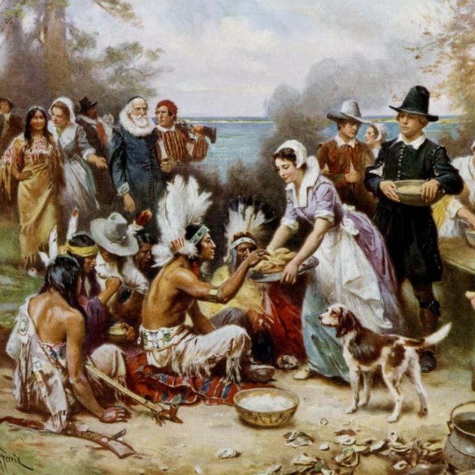 406 years ago today, in 1619, 38 English settlers marked their arrival at Berkeley Hundred in Virginia with a day of thanksgiving. Their London Company charter even required that &ldquo;the day of our ship&rsquo;s arrival&hellip; shall be kept holy a