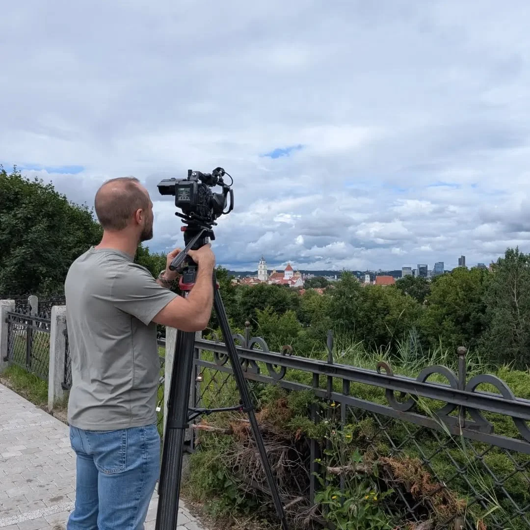 Our final day of filming in Vilnius was spent at the Museum of Culture and Identity of Lithuanian Jews, learning more about the excavation of the site of the Great Synagogue as well as Jewish migration from the city. 

We finished our day capturing b
