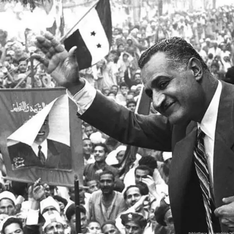 Former Egyptian President Gamal Abdel Nasser waves to crowds in Mansoura on 7 May 1960.

On this day in 1952, Colonel Gamal Abdel Nasser, launched a coup that overthrew King Farouk I, bringing an end to Egypt's monarchy.

At the time, one of our clie
