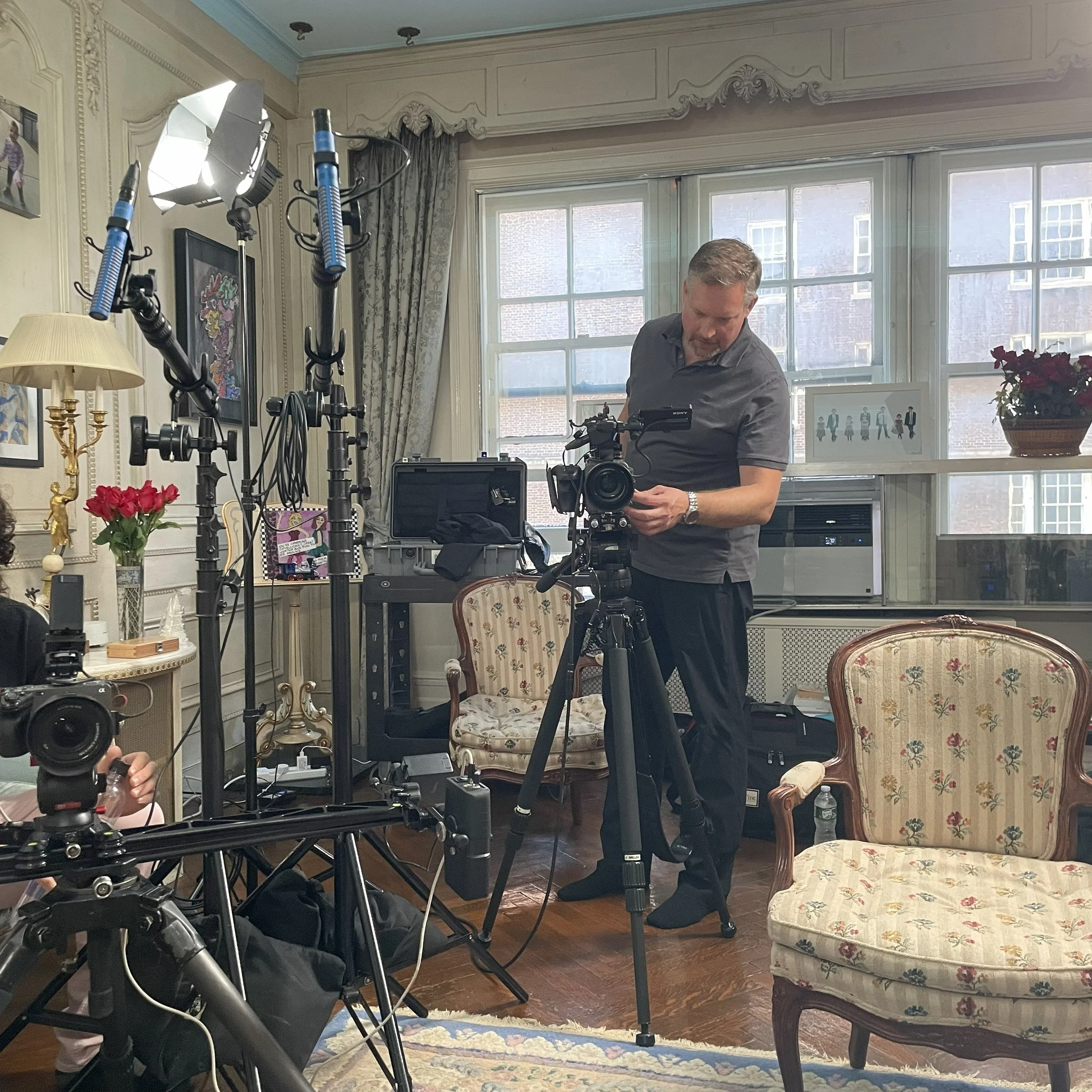 Here is some more BTS from our recent filming in New York. Now the writing begins!