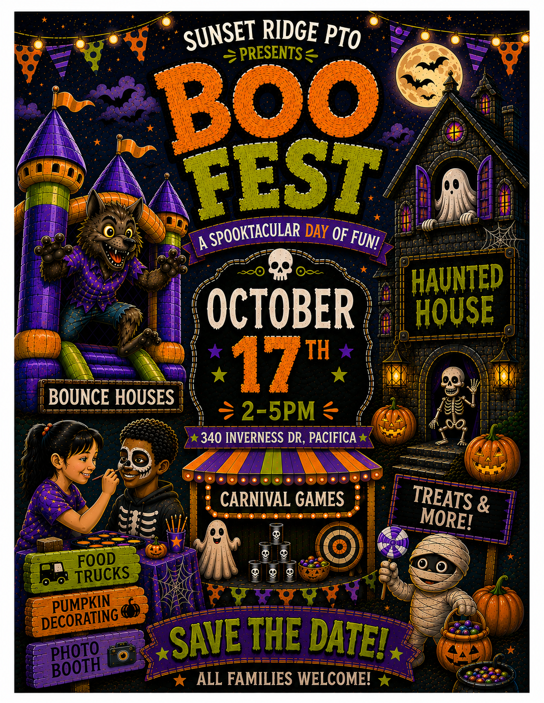 Boo Fest Flyer, Save the Date!