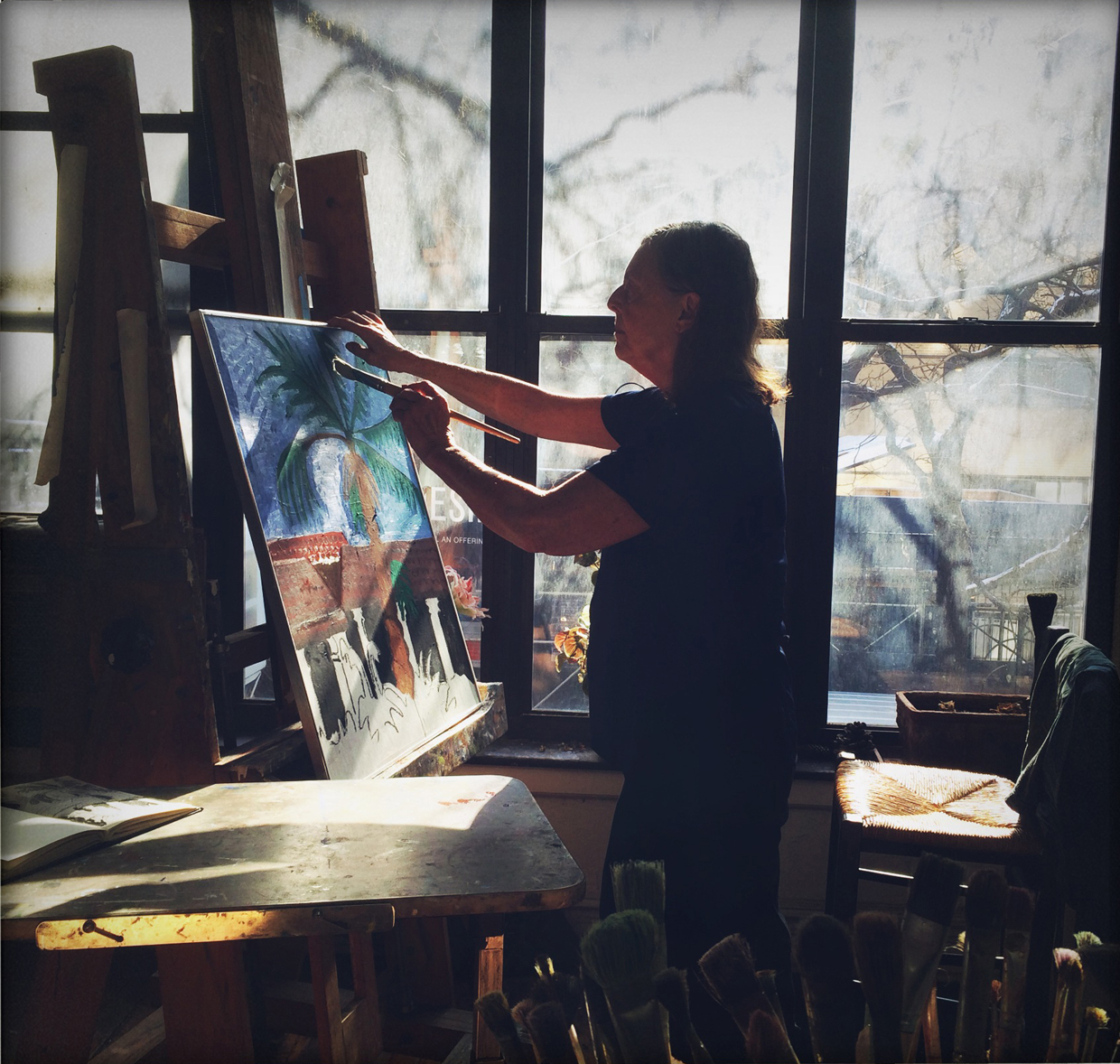 March Avery painting. Photograph by Damien Al-Angurli, 2014