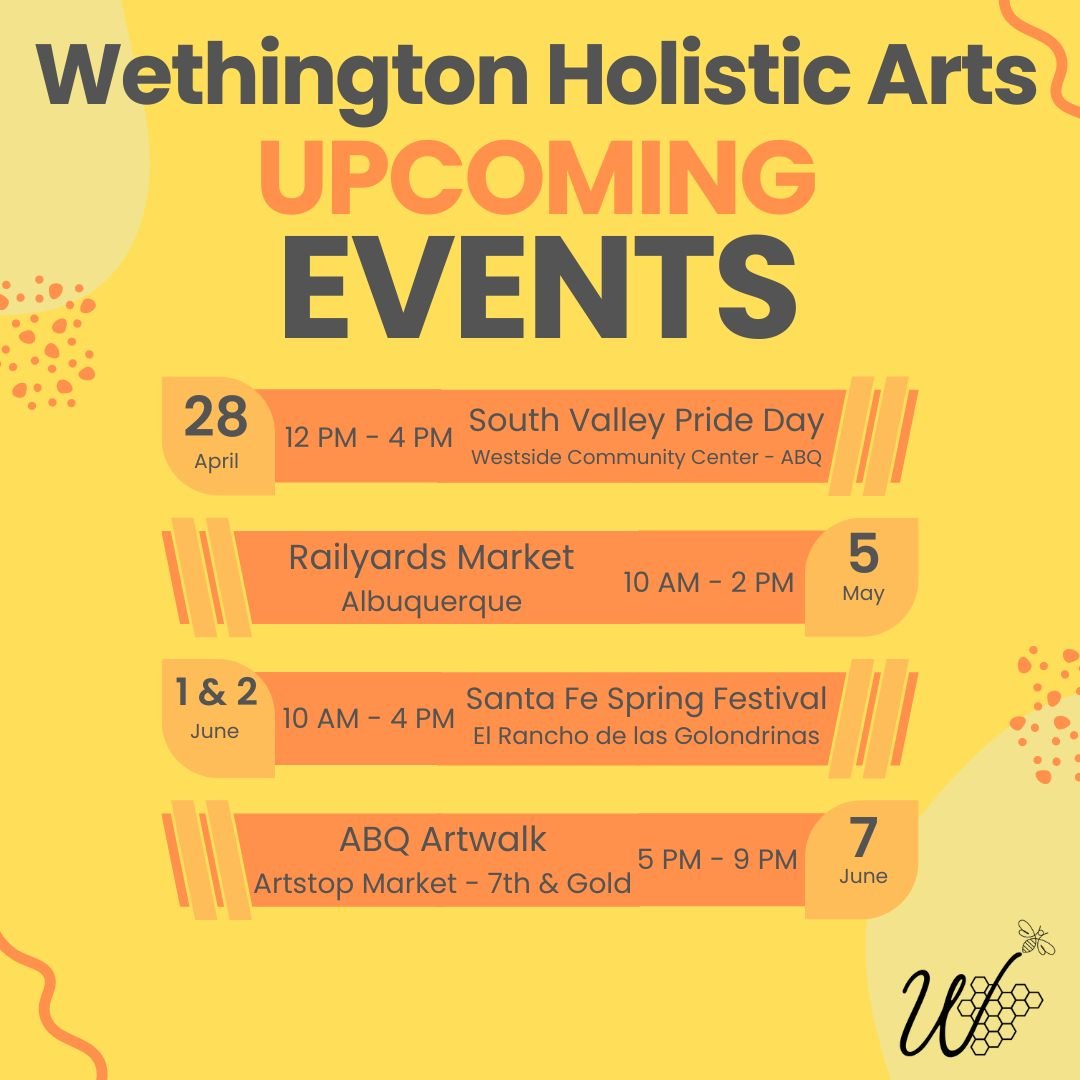 Our Spring/Summer market season is here!  We have a variety of events on our list and we hope to see you at one or all. We'll keep you posted here on where we'll be next and let you know if we will be running any specials.
Can't make it out to an eve