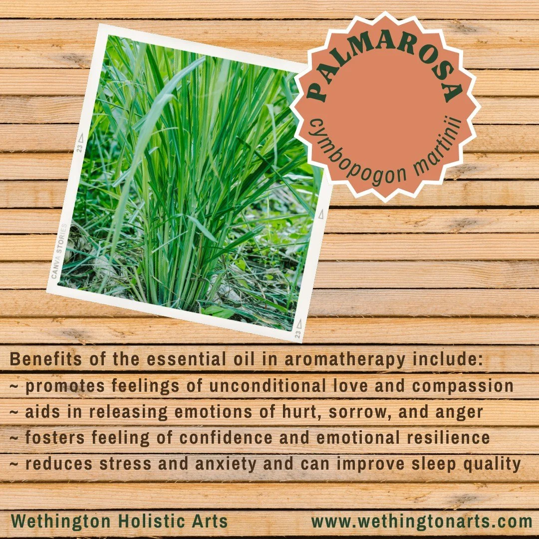 💚 Did you know Palmarosa essential oil is a beautiful heart-supportive oil? Known for its ability to encourage emotional balance, reduce stress, and promote a sense of openness, it&rsquo;s a gentle ally for the Heart Chakra.

This Saturday, we&rsquo