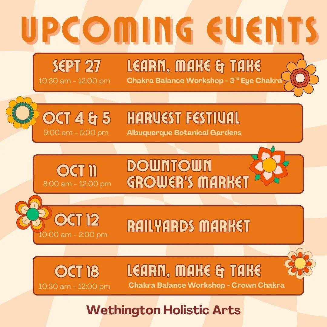 🍂✨ Exciting things are happening this season with Wethington Holistic Arts! Join us for our upcoming Learn, Make &amp; Take workshops, where you&rsquo;ll explore the world of herbs and leave with your own creations. 🌿 You can also find us at local 